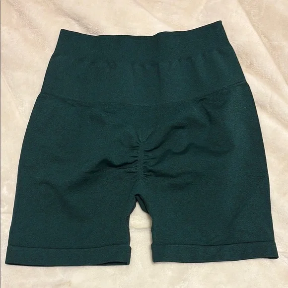 Black and Blue Athletic Shorts with Elastic Waistband - Picture 4 of 5